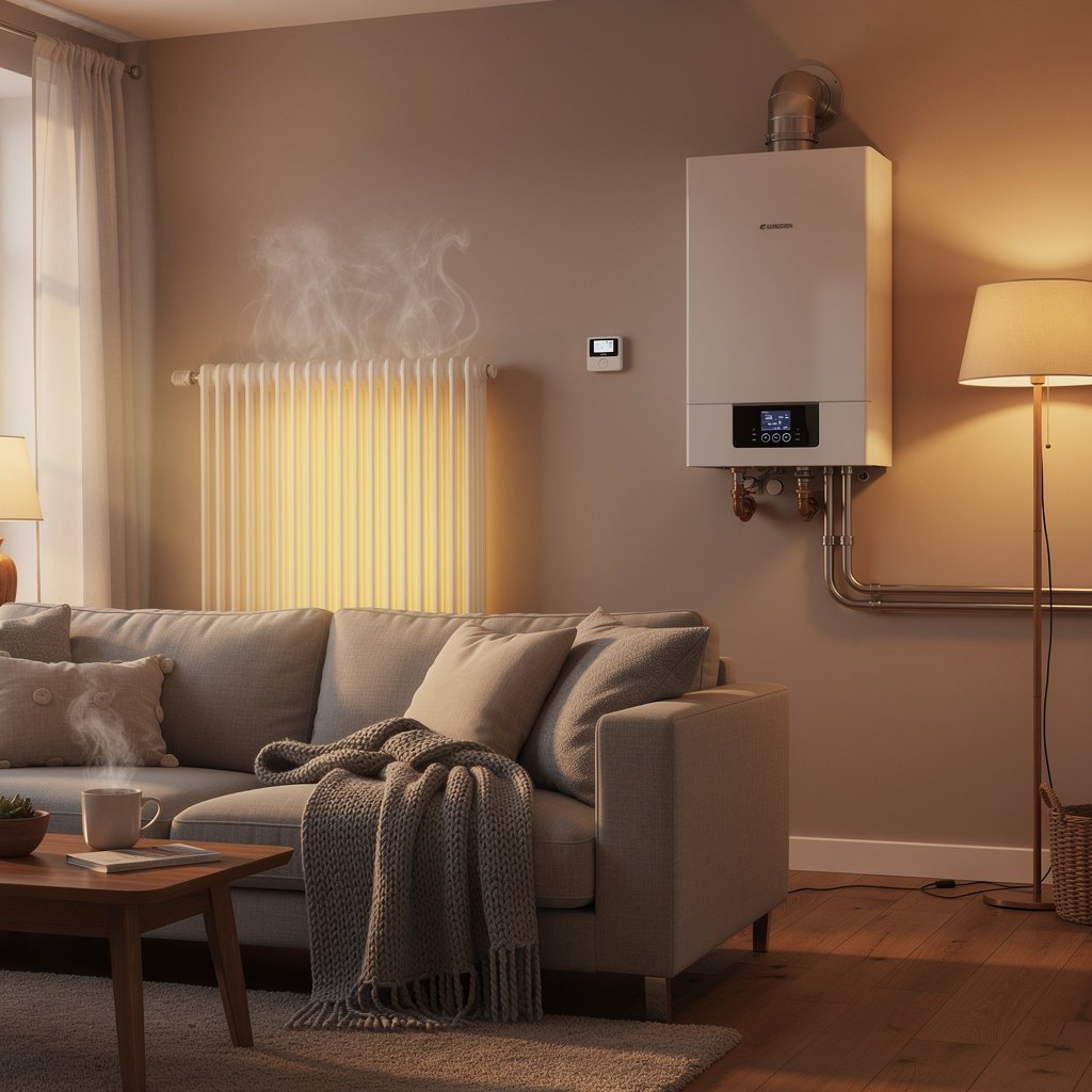 Maison confortable avec chauffage gaz